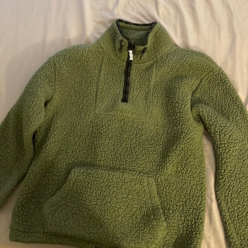 Pink 1/4 zip sweater